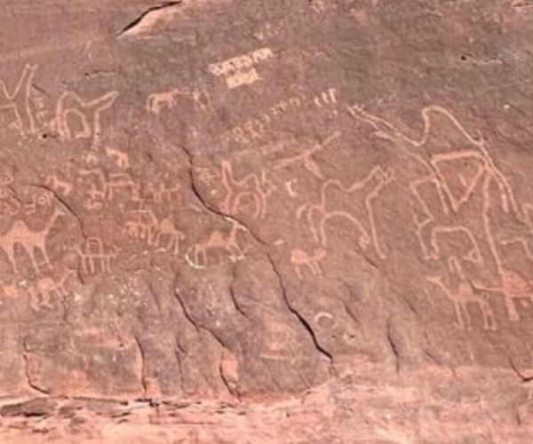 Infishiah Inscription by Khaled`s Camp-Wadi Rum