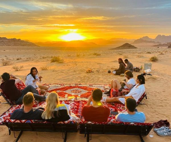 Um Sabatah Sunset point by Khaled`s Camp-Wadi Rum