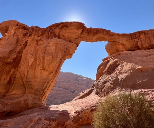 Um Froth Rock Bridge by Khaled`s Camp-Wadi Rum