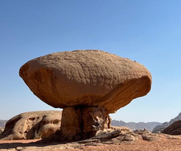 Mashroom Rock by Khaled`s Camp-Wadi Rum
