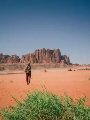 Wadi Rum one day jeep tour across red sand dunes