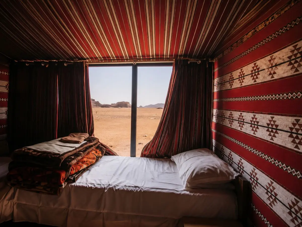 Deluxe Double Tent with private bathroom in Wadi Rum