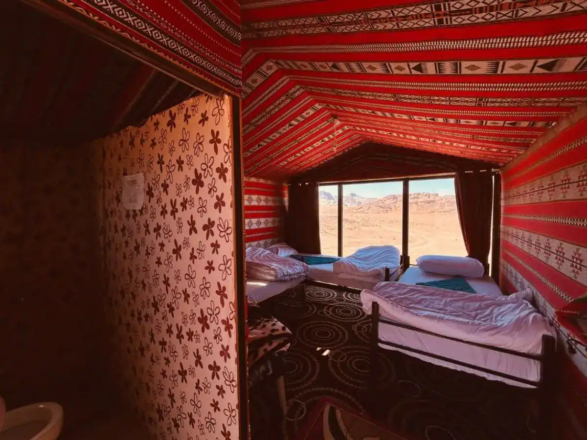 Deluxe Triple Tent with private bathroom in Wadi Rum