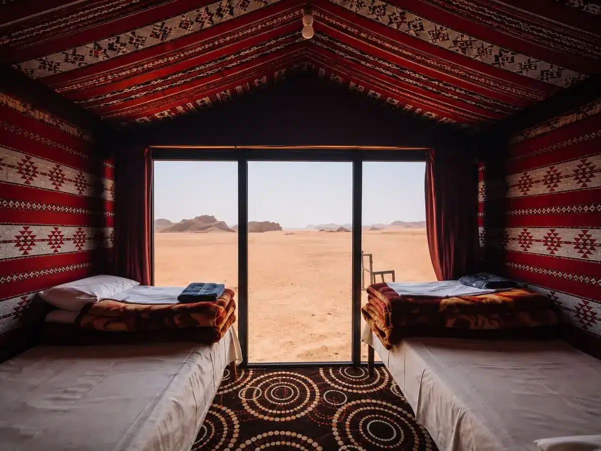 Deluxe Twin Tent with private bathroom in Wadi Rum