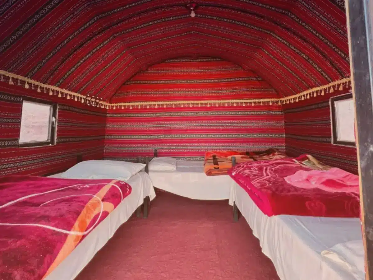 Triple Tent in Wadi Rum